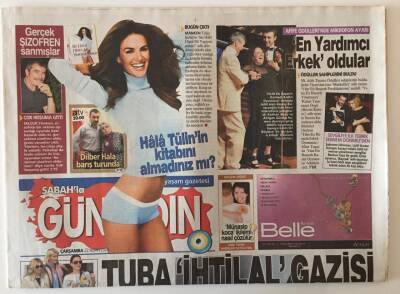 Sabah Gazetesi Günaydın Eki 22 Nisan 2009 - Manken Tülin Şahin Kitap Çıkardı , Halit Akçetepe Kemal Sunalın Yerini Oğlu Bile Dolduramaz GZ20749 - 1
