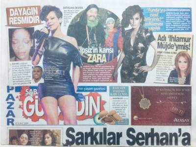 Sabah Gazetesi Günaydın Eki 22 Şubat 2009 - Sezen Aksu Serhan Şeşen İçin Şarkı Söyleyecek GZ42821 - 1