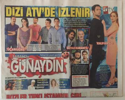 Sabah Gazetesi Günaydın Eki 23 Ağustos 2014 - Manço Hayranı Frodo GZ28151 - 1