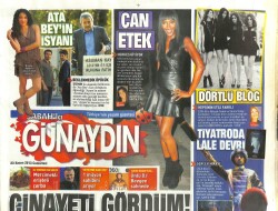 Sabah Gazetesi Günaydın Eki 23 Kasım 2013 - Ünlü Dj Beegee Sahnede - Tiyatroda Lale Devri GZ100687 - 1