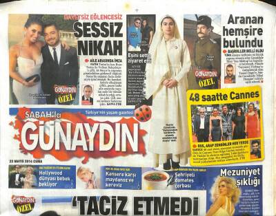 Sabah Gazetesi Günaydın Eki 23 Mayıs 2014 - Onur Saylak Eşini Sette Ziyaret Etti GZ105161 - 1