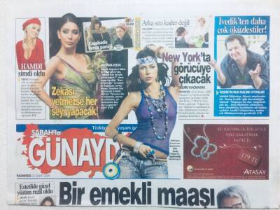 Sabah Gazetesi Günaydın Eki 23 Şubat 2009 - Ece Gürsel Zekası Yetmezse Her Şeyi Yapacak! GZ42822 - 1