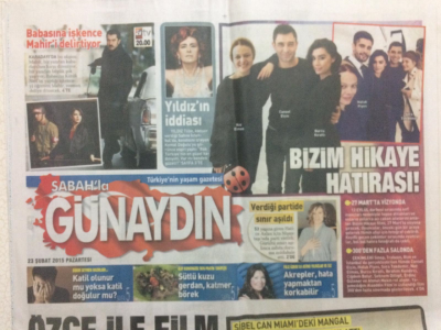 Sabah Gazetesi Günaydın Eki 23 Şubat 2015 - Yıldız Tilbenin, İddiası Sibel Canİbo Koyunu Kapıp Gelmiş GZ27848 - 1