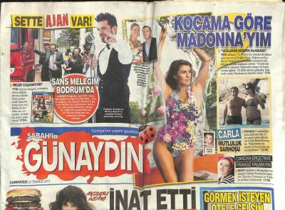 Sabah Gazetesi Günaydın Eki 23 Temmuz 2011 - Ayşegül Aldinç İnat Etti GZ107589 - 1