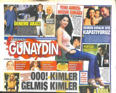 Sabah Gazetesi Günaydın Eki 24 Ekim 2013 - Acun Ilıcalı - 1
