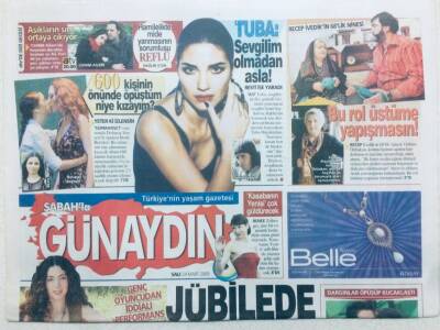 Sabah Gazetesi Günaydın Eki 24 Mart 2009 - Akasya Asıltürkmen Sahnede Çırılçıplak Kalacak GZ42829 - 1