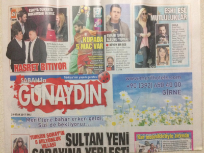 Sabah Gazetesi Günaydın Eki 24 Ocak 2017 - Çocuklarınıza Sarılın GZ27916 - 1
