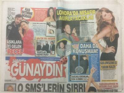 Sabah Gazetesi Günaydın Eki 24 Şubat 2011 - Dansçı Demet Akalını Sırtından Vurmuş, Tanpınarın Huzurunu Bozma Nil GZ51581 - 1