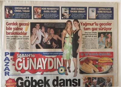 Sabah Gazetesi Günaydın Eki 24 Temmuz 2005 - Danıştayın Kararı Göbek Dansı Tacizi Kışkırtır GZ20780 - 1
