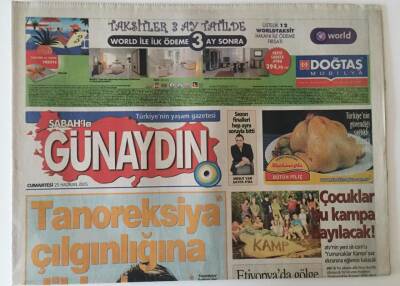 Sabah Gazetesi Günaydın Eki 25 Haziran 2005 - Aşırı Bronzlaşma Takıntısı Tıp Dünyasını Telaşlandırıyor GZ22958 - 1