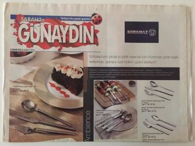 Sabah Gazetesi Günaydın Eki 25 Şubat 2012 - Yılmaz Hocanın Şair Talebeleri ( Kıvanç Tatlıtuğ, Mert Fırat), Nükhet Bu Kez Sezene Emanet GZ28139 - 1