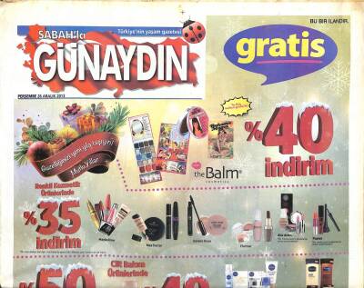 Sabah Gazetesi Günaydın Eki 26 Aralık 2013 - Cem Yılmazın Evliliği-St. Antoineın Yeni Kiracıları GZ105749 - 1