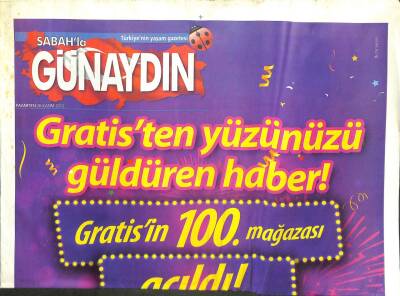 Sabah Gazetesi Günaydın Eki 26 Kasım 2012 - Taylorın Garip Takıntısı, Demetin Yeni Ekibi GZ107327 - 1