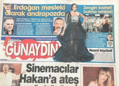 Sabah Gazetesi Günaydın Eki 26 Ocak 2006 - Sinemacılar Ahmet Hakan a Ateş Püskürüyor-Zengin Kısmet Bulma Rehberi -Kendinizi Mutlu Etmenin 100 Yolu GZ36351 - 1