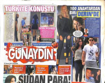 Sabah Gazetesi Günaydın Eki 27 Kasım 2013 - Bırak Bu İşleri Ajda, Parmak Kırdıran Aşk GZ104663 - 1