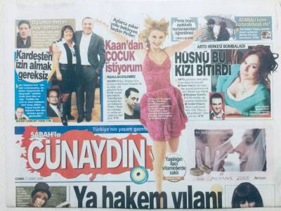 Sabah Gazetesi Günaydın Eki 27 Şubat 2009 - Arto,Hüsnü Şenlendirici Deniz Sekiyi Seviyorsa Bıraksın GZ42830 - 1