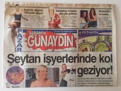 Sabah Gazetesi Günaydın Eki 28 Aralık 2003 - Deniz Seki İle Söyleşi GZ31291 - 1