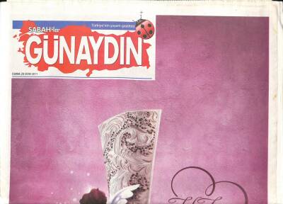Sabah Gazetesi Günaydın Eki 28 Ekim 2011 - Lady Gaga Ben Mesih Değilim Tam Bir Hayalperestim GZ96804 - 1