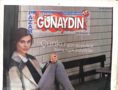 Sabah Gazetesi Günaydın Eki 28 Eylül 2014 - Yeni Sevgilisi Rol Arkadaşı GZ107043 - 1