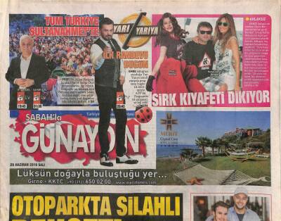 Sabah Gazetesi Günaydın Eki 28 Haziran 2016 - Sinem Kobaldan Eşine Bol Detaylı Pasta GZ84438 - 1