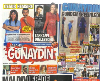 Sabah Gazetesi Günaydın Eki 28 Kasım 2013 - Can Ateş Çıktı Meydane GZ107593 - 1