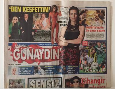 Sabah Gazetesi Günaydın Eki 28 Nisan 2015 - Orhan Gencebay Sibel Canının Assolist Olmasını Gazinocular Kralı Fahrettin Aslan İle Ben Karar Verdim GZ20998 - 1