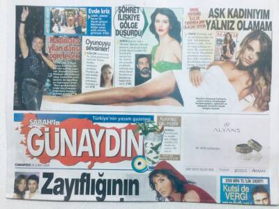 Sabah Gazetesi Günaydın Eki 28 Şubat 2009 - Simge,Aşk Kadınıyım Yalnız Olamam GZ42826 - 1