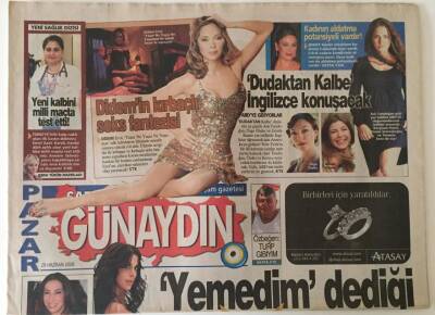 Sabah Gazetesi Günaydın Eki 29 Haziran 2008 - Ebru Destanın Yemedim Dediği Dayak Görüntüleri GZ22955 - 1