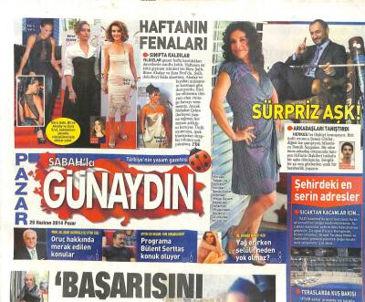 Sabah Gazetesi Günaydın Eki 29 Haziran 2014 - Arda Turan,Kitabının Türkiye Baskısıyla Poz Verip İspanyol Yazara Destek Verdi GZ105818 - 1