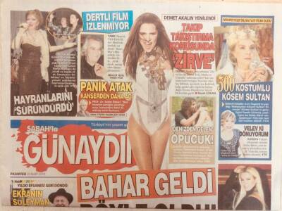 Sabah Gazetesi Günaydın Eki 29 Mart 2010 - Demet Akalın Yenilendi, Bahar Geldi Böyle Oldu GZ40296 - 1