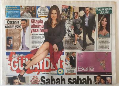 Sabah Gazetesi Günaydın Eki 29 Nisan 2009 - Nilüfer Bu Yaz Hem Okutacak Hem Dinletecek, Keremcem Kitayla Mutlu GZ20747 - 1