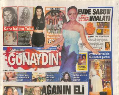 Sabah Gazetesi Günaydın Eki 3 Mart 2015 - Rihanna İle Leo İlk Kez Aynı Karede GZ116344 - 1