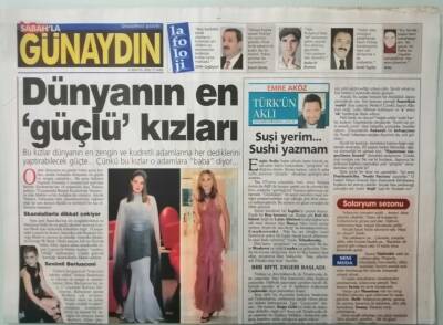 Sabah Gazetesi Günaydın Eki 3 Mayıs 2002 Dünyanın En Güçlü Kızları -GZ37361 - 1