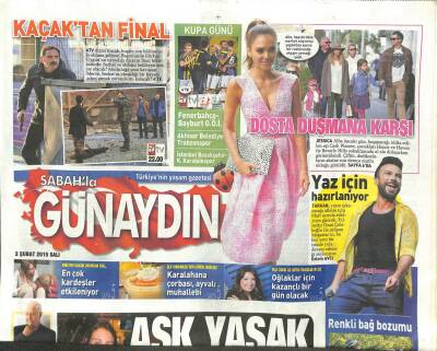 Sabah Gazetesi Günaydın Eki 3 Şubat 2015 - Tarkan , Yaz İçin Hazırlanıyor GZ105368 - 1