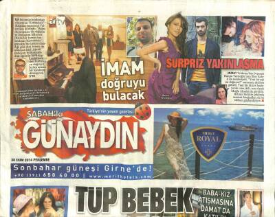 Sabah Gazetesi Günaydın Eki 30 Ekim 2014 - Çağan Irmaka Şok Suçlama GZ105343 - 1