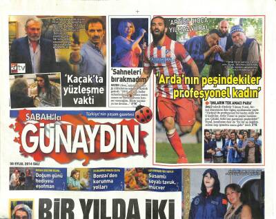 Sabah Gazetesi Günaydın Eki 30 Eylül 2014 - Sinem Kobal , Kusursuz Güzelliğin Peşinde ! - Sezen Aksu Sahneleri Bırakmadım GZ105351 - 1