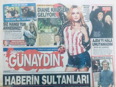 Sabah Gazetesi Günaydın Eki 30 Nisan 2011 - Macıastan Aşk İtirafı Ajdayı Hala Unutamadım, Haberin Sultanları GZ40688 - 1