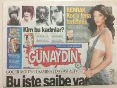 Sabah Gazetesi Günaydın Eki 31 Mayıs 2006 - Berrak Tüzünataç Rahmi Koçu Fena Terletmiş GZ47845 - 1