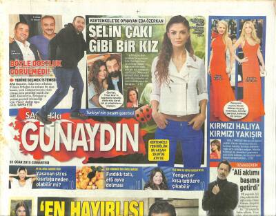 Sabah Gazetesi Günaydın Eki 31 Ocak 2015 - Erol Büyükburç Ayaklarını Yıkattı GZ105335 - 1