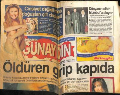 Sabah Gazetesi Günaydın Eki 4 Aralık 2003 - Kaçak İnşaat Yapmak Suçundan Harika Avcıya Hapis GZ100059 - 2
