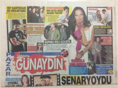Sabah Gazetesi Günaydın Eki 4 Aralık 2011 - Hülya Koçyiğite Başarı Ödülü GZ47151 - 1