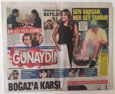 Sabah Gazetesi Günaydın Eki 4 Mayıs 2015 - Sibel Can Yeni Albümünde Müslüm Gürsesin Hangimiz Sevmedik Şarkısını Söyledi , Nostalji Kraliçesi , Muazzez Ersoy Pop Şarkılarla Şaşırttı GZ20897 - 1