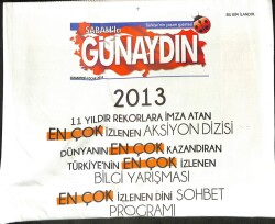 Sabah Gazetesi Günaydın Eki 4 Ocak 2014 - Oktay Kaynarca Şöhret Çok Tehlikeli Bir Yolculuk Gibi GZ100629 - 2