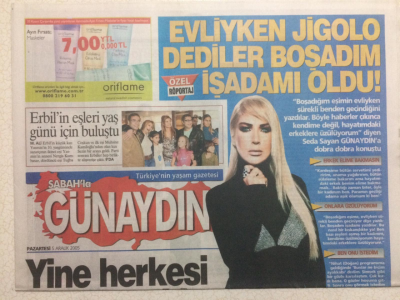 Sabah Gazetesi Günaydın Eki 5 Aralık 2005 - Ebru Gündeş Sezen Aksudan 5 Şarkı Aldı, M.Ali Erbilin Eşleri Yaş Günü İçin Buluştu GZ23639 - 1
