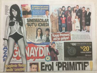 Sabah Gazetesi Günaydın Eki 5 Ekim 2008 - Erol Primitif Nurgül Fovist GZ47149 - 1