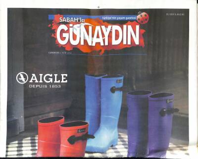 Sabah Gazetesi Günaydın Eki 5 Ekim 2013 - Buket Dereoğlu Huzurumu Bozmadan Aldatsın - Kusurlu Güzeller * Kate Moss-Georgia May Jagger GZ124987 - 1