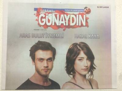 Sabah Gazetesi Günaydın Eki 5 Mart 2015 - Arapların En Sevdiği Tuba Büyüküstün GZ47154 - 1