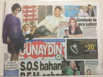 Sabah Gazetesi Günaydın Eki 6 Ekim 2008 - Tuğçe Kazazın Hamam Hatırası GZ47148 - 1