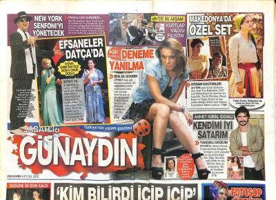 Sabah Gazetesi Günaydın Eki 6 Eylül 2012 - MFÖ Açıkhavada Coşturdu - Ahmet Kural İddialı Kendimi İyi Satarım GZ116388 - 1