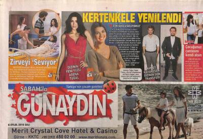 Sabah Gazetesi Günaydın Eki 6 Eylül 2016 - Ebru Gündeş Bana Müsaade GZ84370 - 1